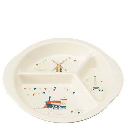 三ツ仕切皿 フラックガーデン MS－879FLA