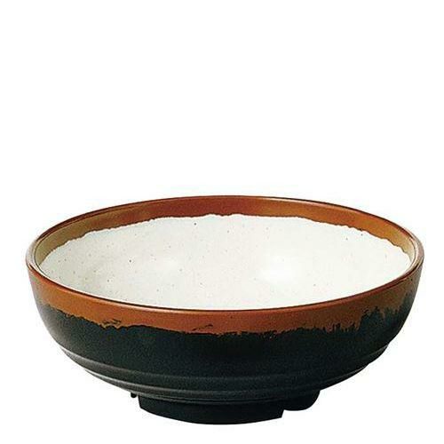 メラミン和食器 長次郎窯 丼 AN－69 小 W内白