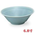 リム付き6.8切立丼青磁中華