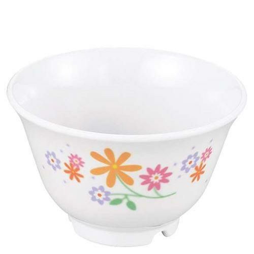 メラミン食器 花束(ブーケ)湯呑(口反り)BU－107