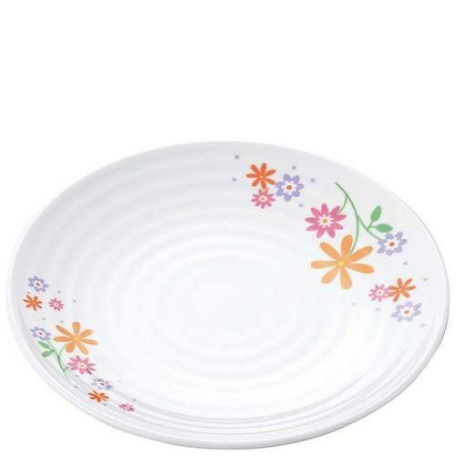 メラミン食器 花束(ブーケ)丸皿(中)BU－13
