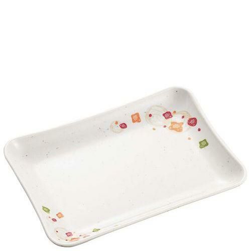 メラミン食器 和華(ほのか)角皿(大)切立 HO－29