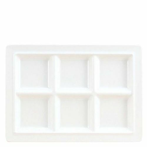 スクエアプレート 6仕切皿 M－2360 ホワイト