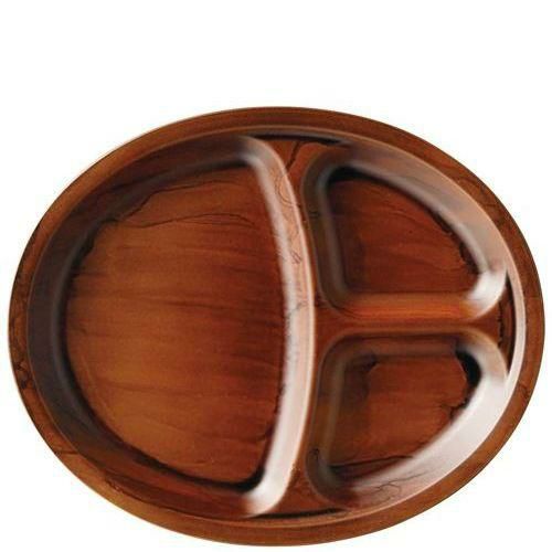 耐熱オーバルビュッフェプレート チーク刷毛目 1201723