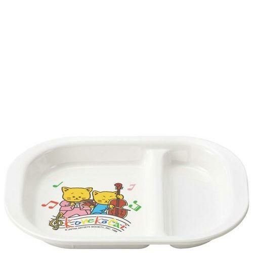 メラミン お子様食器 こねこたい 角ランチ皿 KO－10
