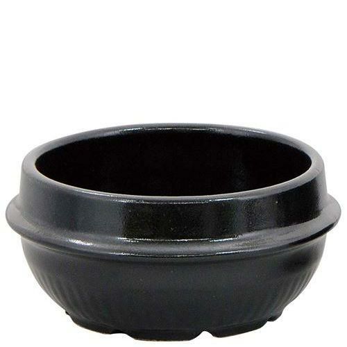耐熱陶器 チゲ鍋(黒仕上げ)15．5cm