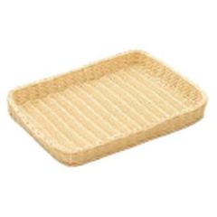 樹脂バスケット 角長浅40号 91-004A 白