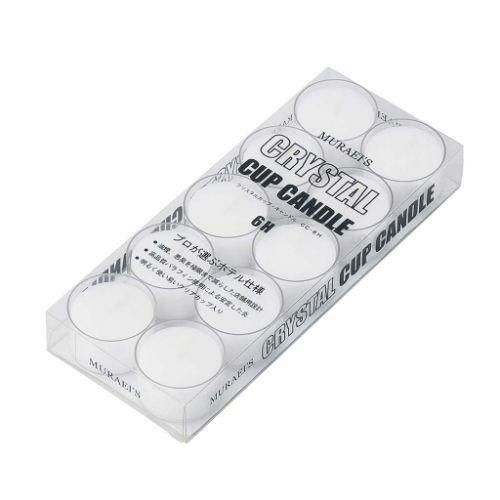 キャンドル クリスタルカップキャンドル 6H(10個入)CC-6H-10(CP10-6H)