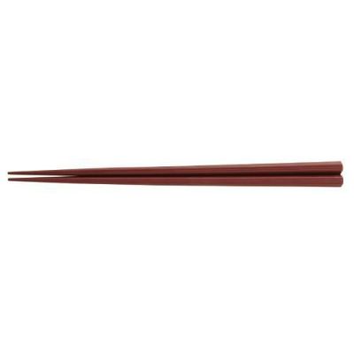 エンジ 22.5cm縦筋目六角箸