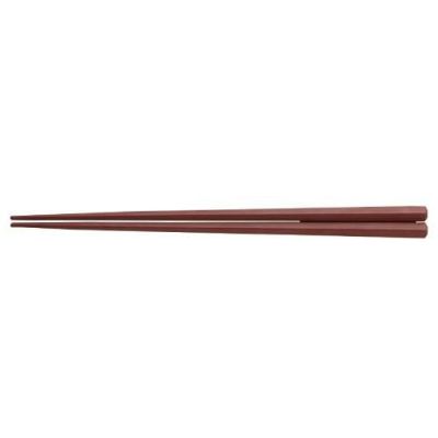 エンジ 22.5cm縦筋目五角箸
