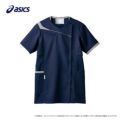 スクラブ レディス 半袖 ネイビー×グレー CHM354-0940