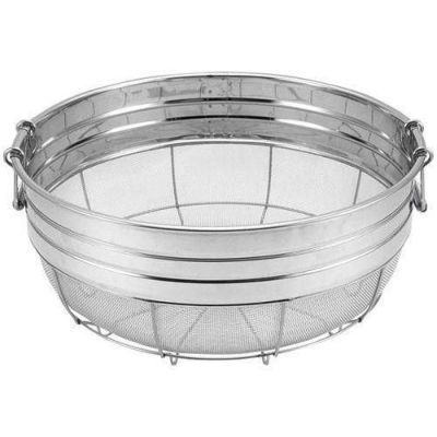 ザル 【18-8 取手付 広巾ザル(ミゾ付)60cm】 (A)628(B)600(C)268(D)120 【グループA】