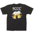 ビール イラスト カラーTシャツ Sサイズ【受注生産】【E】