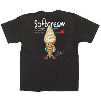 ソフトクリーム キャラクタ カラーTシャツ Mサイズ【受注生産】【E】