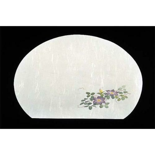 敷紙 尺三 半月 懐石マット 四季(50枚入)鉄仙(64386)