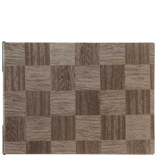 【シンビ】市松柄メニューブック LS-113 銀茶