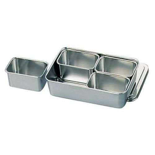 クローバー 18-8 調味料入バット 4ヶ入角 00号