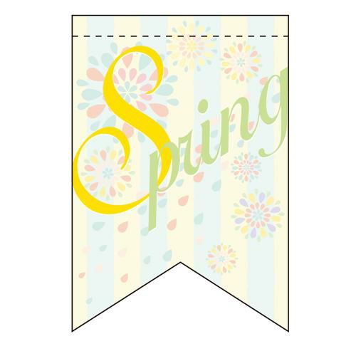 スプリングパステルカラ (リボン)  のぼり屋工房