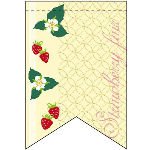 ストロベリーフェア (3) (リボン)  のぼり屋工房