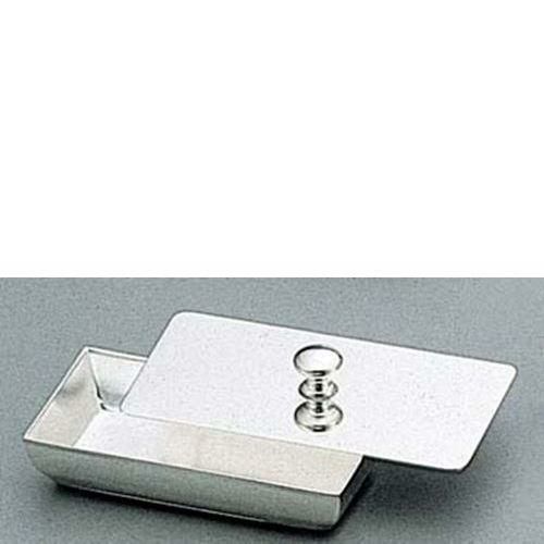 H 洋白 普及型 ようじ入れ 一枚蓋 三種メッキ