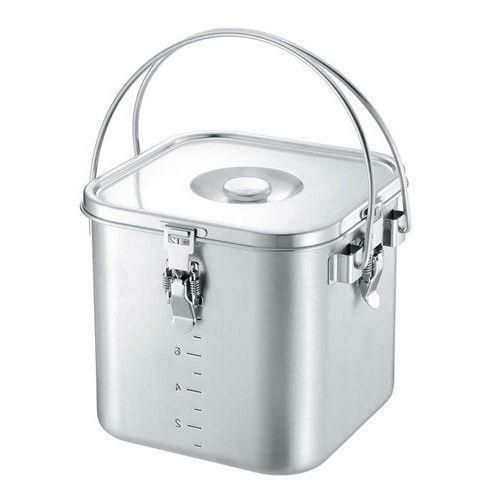 IH対応 19-0 角型給食缶(目盛付)22cm