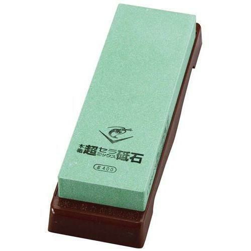 エビ印 セラミック砥石 台付(修正用砥石付)#400 荒砥