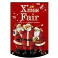 Xmas Fair(赤) (円型) のぼり屋工房
