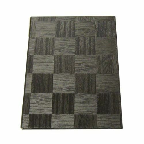 【シンビ】市松柄メニューブック LS-112 銀茶