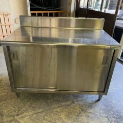 中古】調理台 BGあり タニコー 幅1250×奥行750×高さ850 【送料別途見積