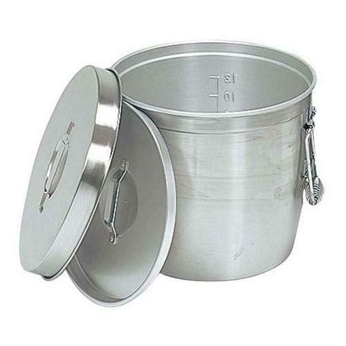 中蓋式 二重食缶 237A 15L φ320 アルマイト