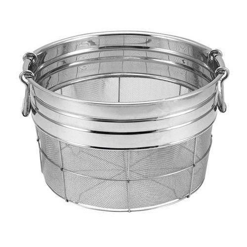 18-8 取手付 寸胴型 広巾ザル(ミゾ付)43cm