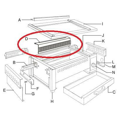 EBM 遠赤串焼器500型用 レッドフィン