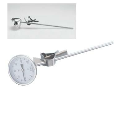 温度計 【斜面式スライドホルダー付 寸胴用温度計 簡易防滴型 PYS-250】 PYS-250 長さ:φ80×320mm 【グループA】