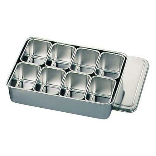 バット クローバー 18-8 調味料入バット 8ヶ入角 00号 