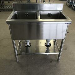 KP2-750,KPC2-750【組立式/東製作所】二槽シンク 幅750×奥行450