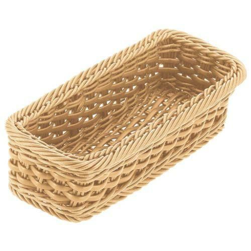 バスケット PPラタン カトラリーバスケット 小(2人用)アイボリー CB-001-IV