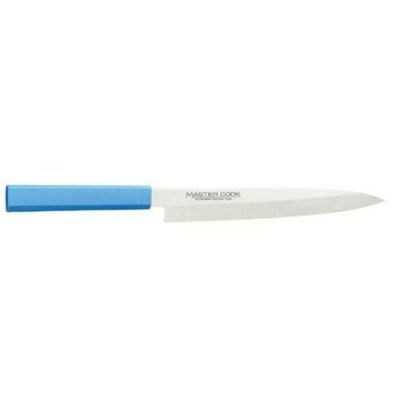柳刃 【マスターコック 抗菌カラー庖丁 柳刃 MCYK270 ブルー】 MASTER COOK MCYK270 長さ:413、背厚:3、刃渡:270 【グループA】