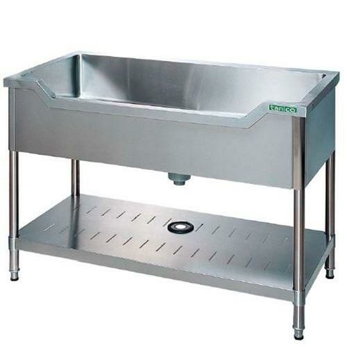 TXA-F-100NB 【タニコー】18-0 舟型シンク(バックガード無)