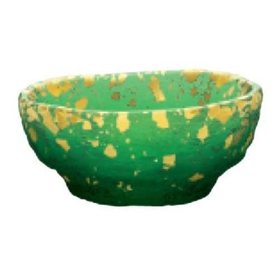 金箔鉢 和の器・ビュッフェ・プレート・ボール 小皿(緑溜)