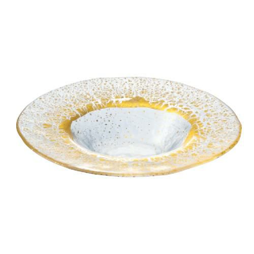 オービット・金箔付き 和の器・ビュッフェ・プレート・ボール リム付ボール210金箔付き