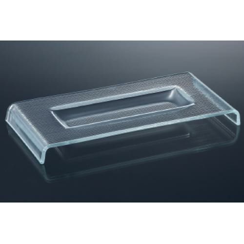 ビュッフェプレート 和の器・ビュッフェ・プレート・ボール 足付長角トレー(ナチュラル模様)