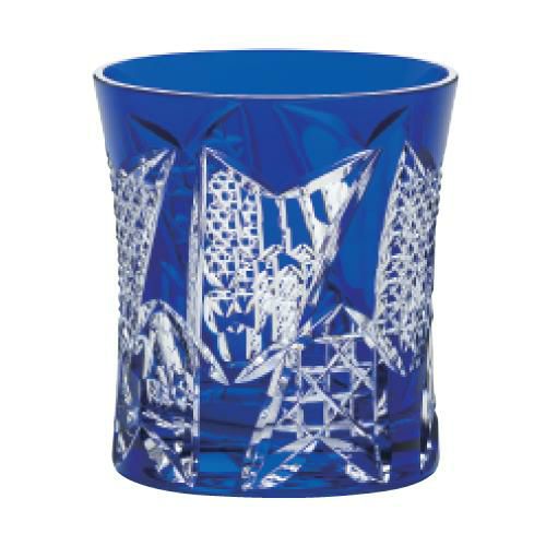 八千代切子 ギフト タンブラー(矢絣柄やがすりがら)