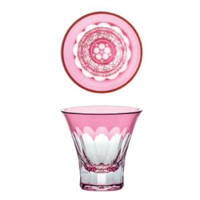 八千代切子 ギフト 杯(紅梅柄)