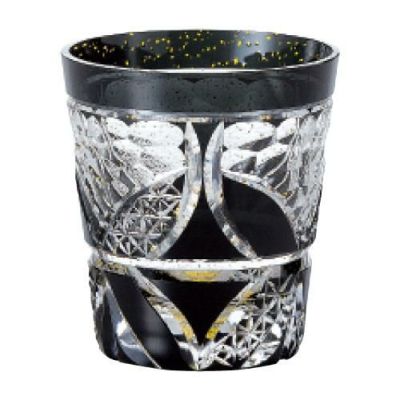 八千代切子 ギフト オンザロック(輪違い わちがい)