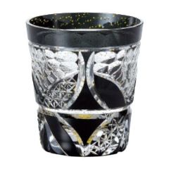 八千代切子 ギフト オンザロック(輪違い わちがい)