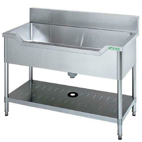 TXA-F-100 【タニコー】18-0 舟型シンク(バックガード付)