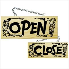 木製サイン 小横 イタリアン OPEN CLOSE  のぼり屋工房