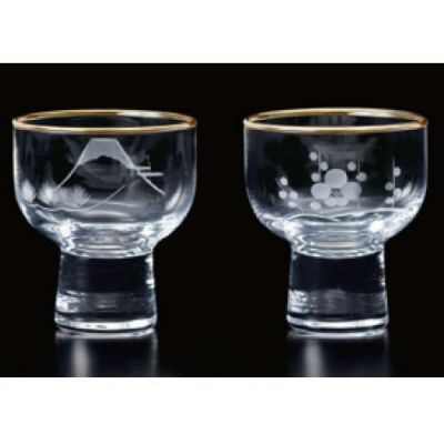 招福杯 ギフト 江戸切子 冷酒杯揃え