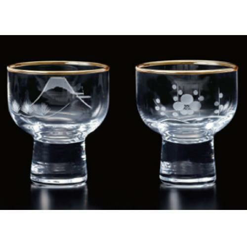 招福杯 ギフト 江戸切子 冷酒杯揃え