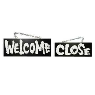 木製サイン(黒) 中 WELCOME  のぼり屋工房